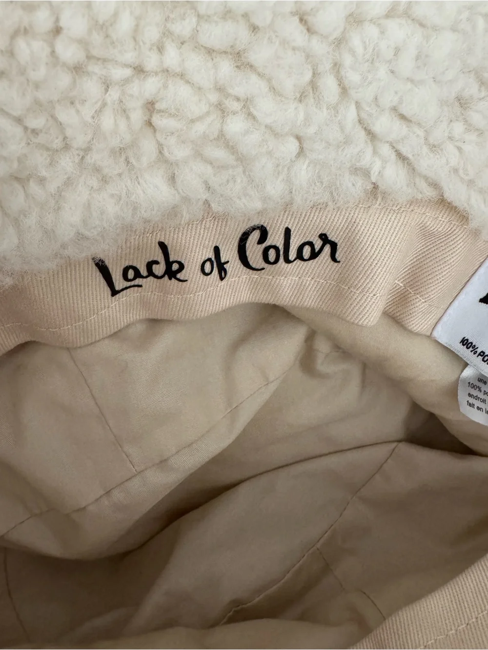 Lack of Color Teddy Bucket Hat - M/L